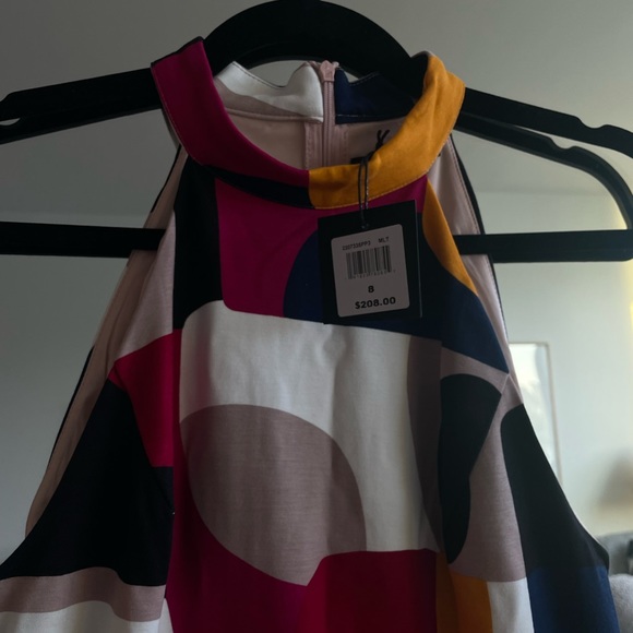 Trina Turk Emotion Halter Neck heavy knit jersey Sheath Dress - Picture 3 of 9